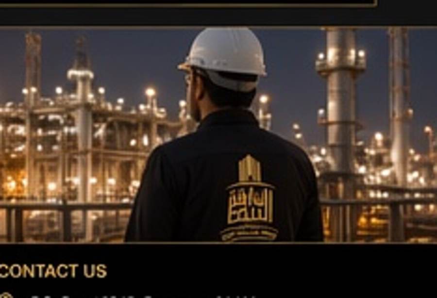 Industrial site at night